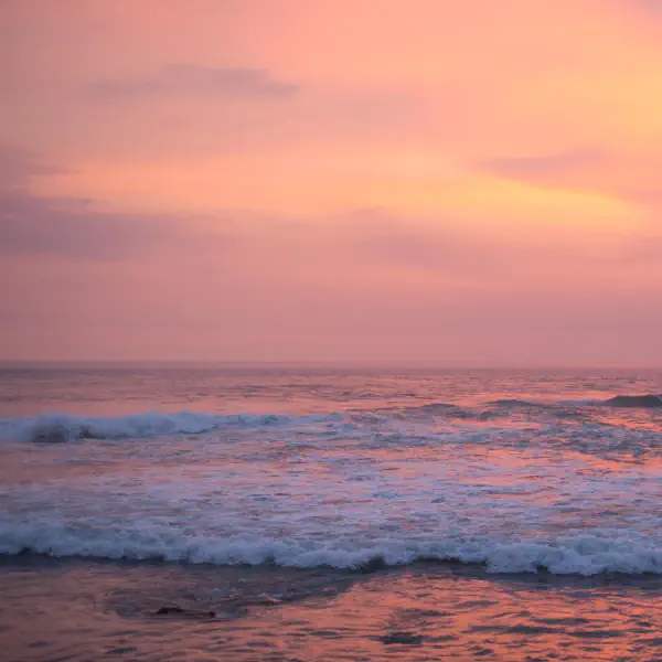 atardecer, mar y cielo.